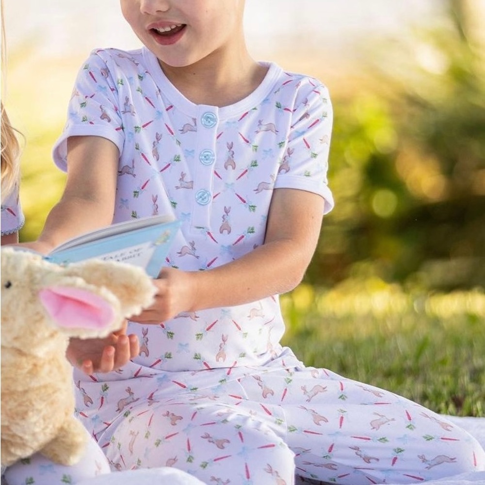 Serendipity by Shrimp & Grits Kids Boys Bunny Pajamas